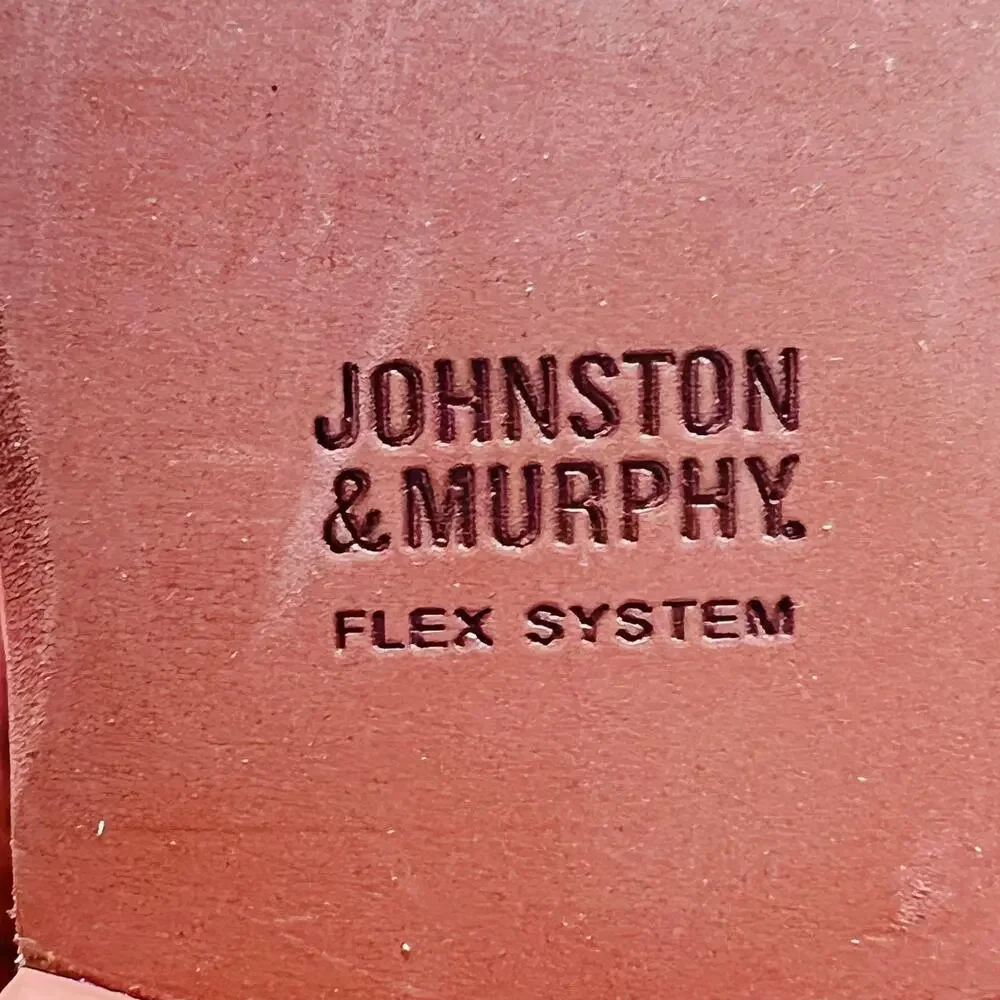 Johnston & Murphy Shoes Mens 8 Suede Saddle Oxford Dress Flex System Colorblock